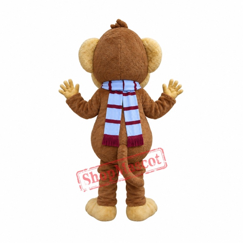 Happy Lightweight Furry Monkey Mascot Costume