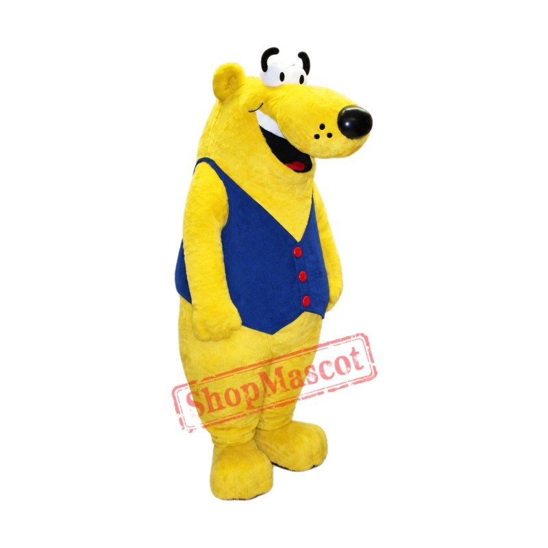 Big Yellow Bear Mascot Costume Big Yellow Bear Mascot Costume