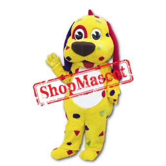 Yellow Dog Puppy Mascot Costume