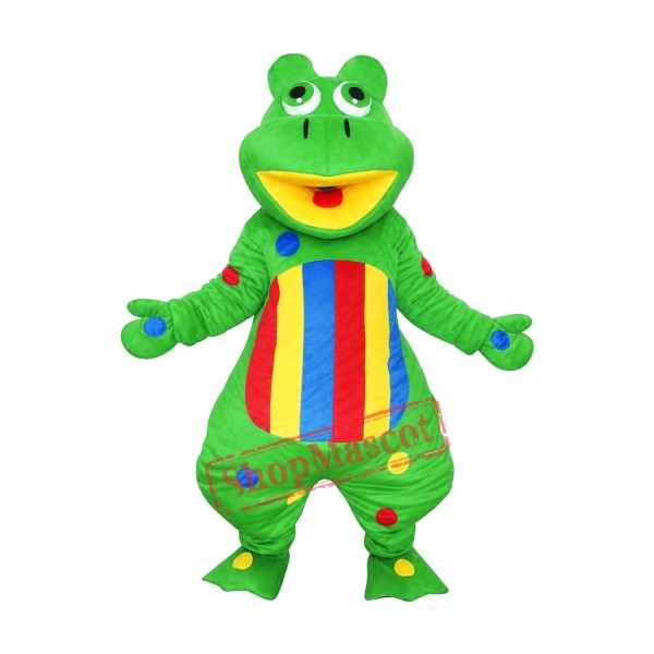 Lovely Green Frog Mascot Costume Lovely Green Frog Mascot Costume