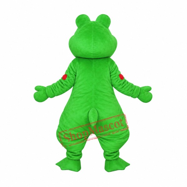 Lovely Green Frog Mascot Costume Lovely Green Frog Mascot Costume