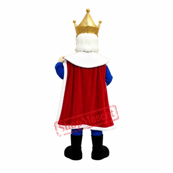 Old King Mascot Costume Old King Mascot Costume