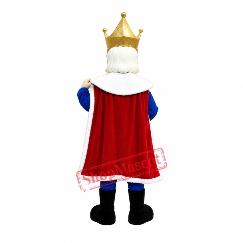Old King Mascot Costume Old King Mascot Costume