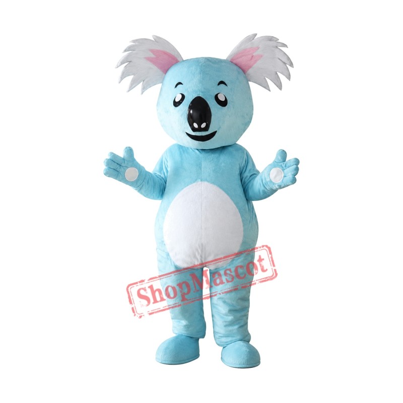 Blue Koala Mascot Costume