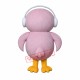 Pink Owl Mascot Costume Pink Owl Mascot Costume