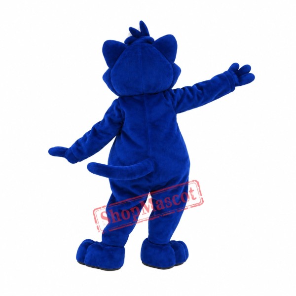 Blue & White Cat Mascot Costume Blue & White Cat Mascot Costume