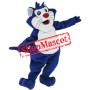 Blue & White Cat Mascot Costume