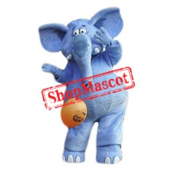 Best Quality Blue Elephant Mascot Costume