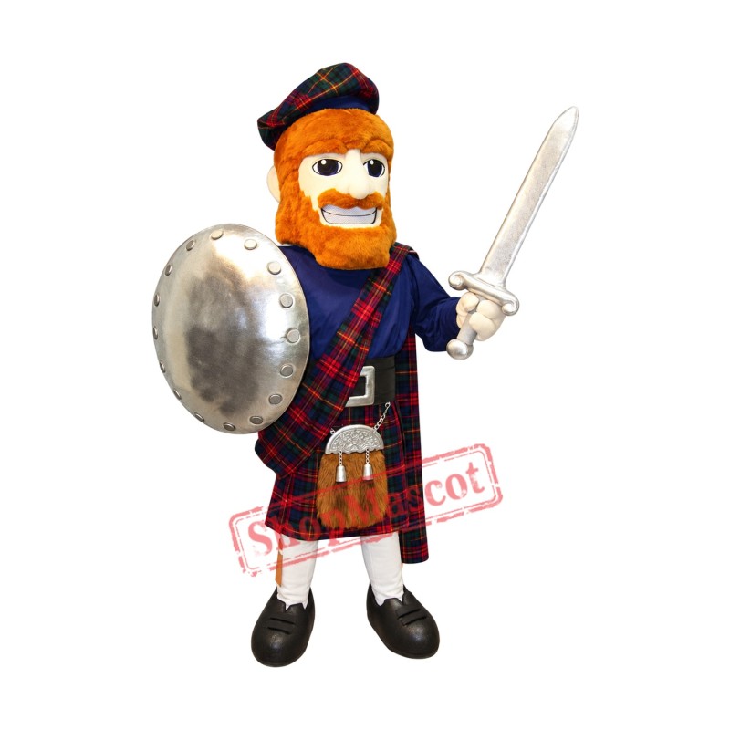 Best Quality Highlander Mascot Costume Best Quality Highlander Mascot Costume