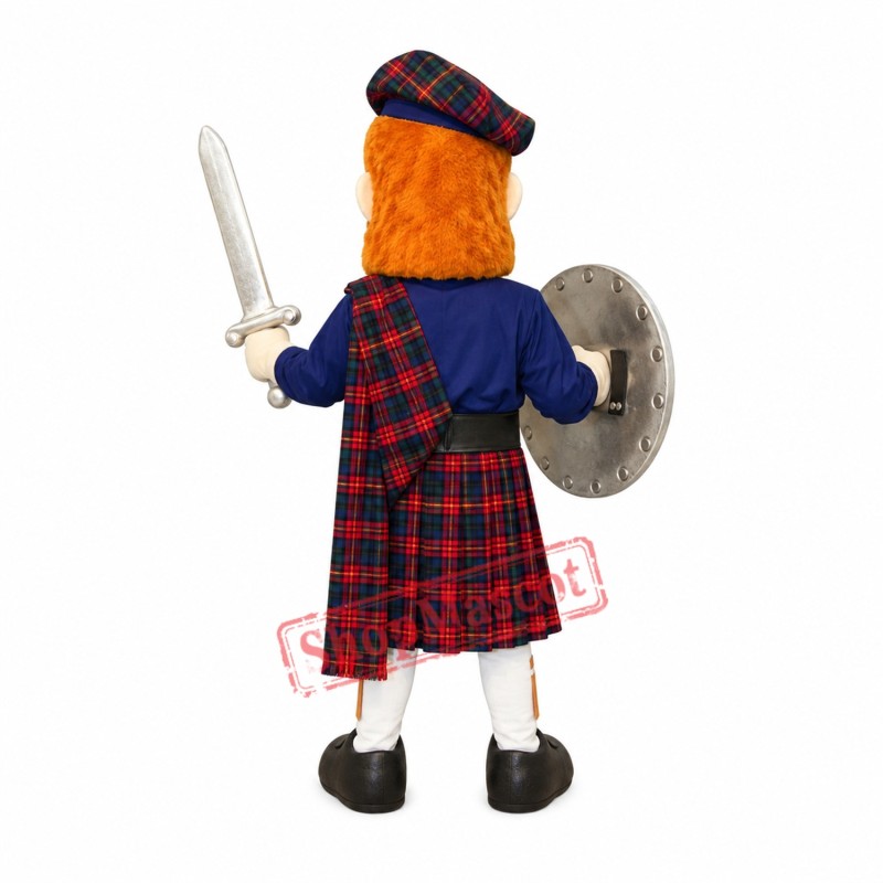 Best Quality Highlander Mascot Costume Best Quality Highlander Mascot Costume