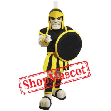 Black & Yellow Trojan Warrior Mascot Costume