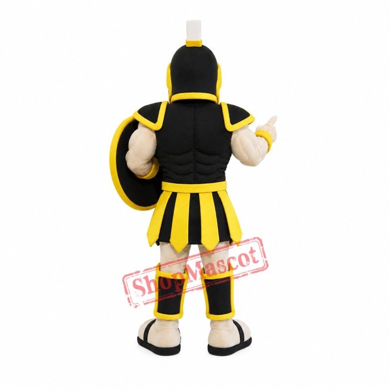 Black & Yellow Trojan Warrior Mascot Costume Black & Yellow Trojan Warrior Mascot Costume