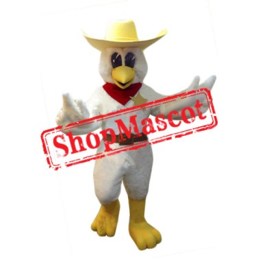 Cowboy Chicken Mascot Costume