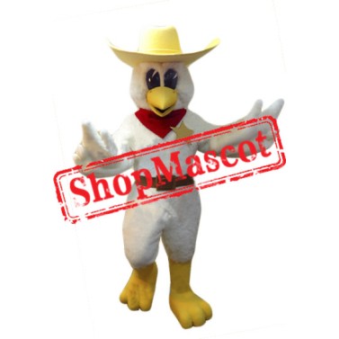 Cowboy Chicken Mascot Costume