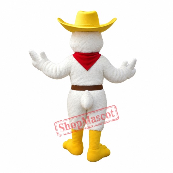 Cowboy Chicken Mascot Costume Cowboy Chicken Mascot Costume