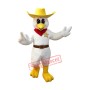 Cowboy Chicken Mascot Costume