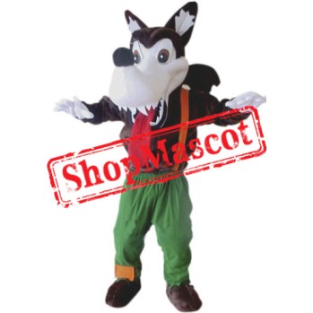 Wild Wolf Mascot Costume Free Shipping