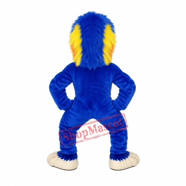 Blue Baboon Mascot Costume Blue Baboon Mascot Costume