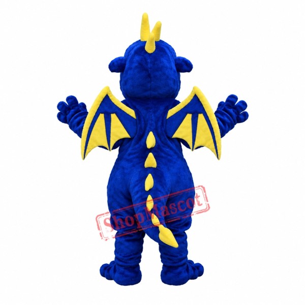 Fierce Blue Dragon Mascot Costume Fierce Blue Dragon Mascot Costume