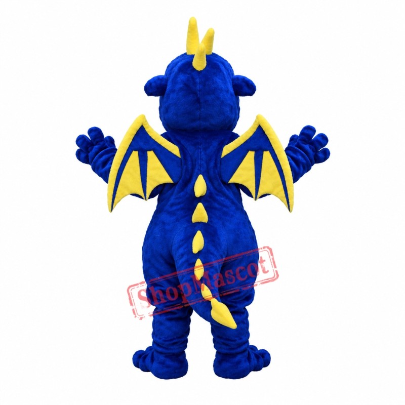 Fierce Blue Dragon Mascot Costume