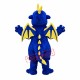 Fierce Blue Dragon Mascot Costume