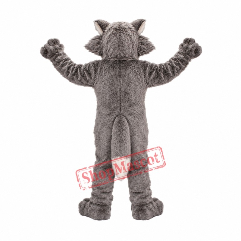 Gray Wolf Mascot Costume Gray Wolf Mascot Costume
