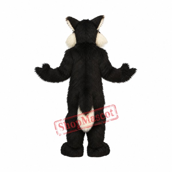 Black & White Wolf Mascot Costume Free Shipping Black & White Wolf Mascot Costume Free Shipping