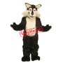 Black & White Wolf Mascot Costume Free Shipping