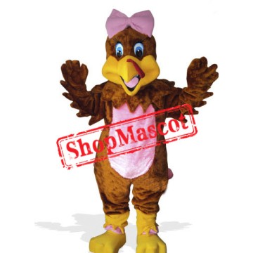 Girl Turkey Mascot Costume