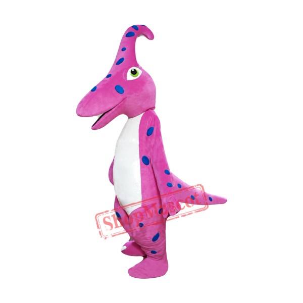 Pink Dinosaur Mascot Costume Free Shipping