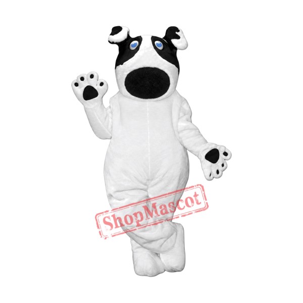 Lovely White Dog Mascot Costume