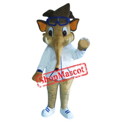 Boy Elephant Mascot Costume