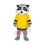 College Raccoon Mascot Costume Free Shipping
