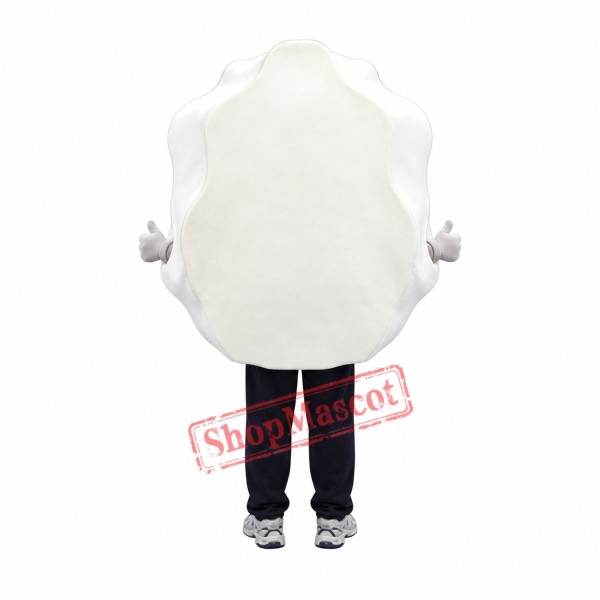 Big Fried Egg Mascot Costume Big Fried Egg Mascot Costume