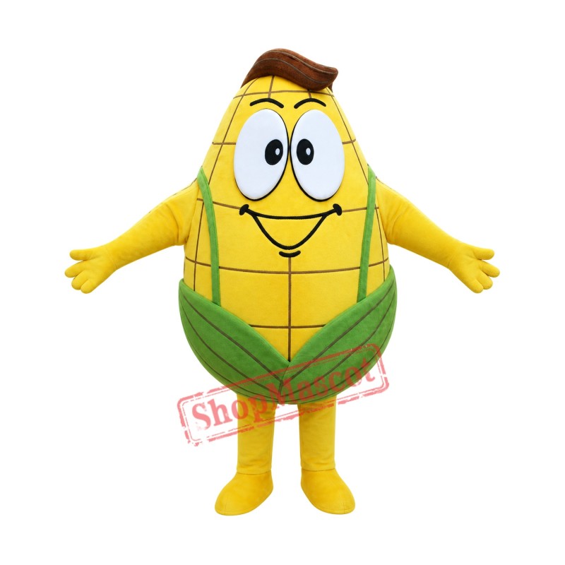 Golden Mr Corn Mascot Costume Golden Mr Corn Mascot Costume