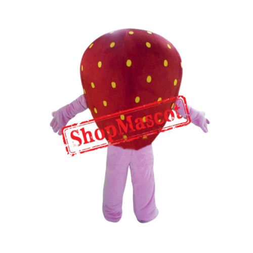 Happy Strawberry Girl Mascot Costume