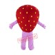 Happy Strawberry Girl Mascot Costume Happy Strawberry Girl Mascot Costume