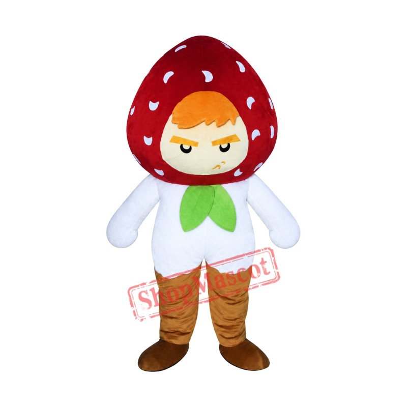 Strawberry Boy Mascot Costume Strawberry Boy Mascot Costume