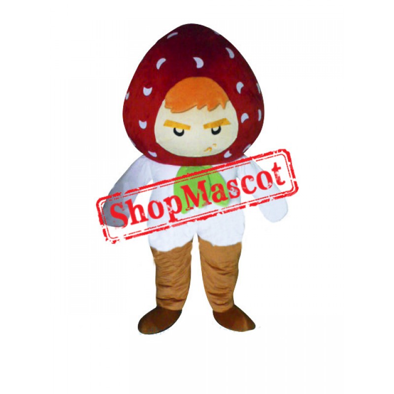 Strawberry Boy Mascot Costume