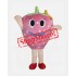 Pink Strawberry Mascot Costume