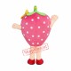 Pink Strawberry Mascot Costume Pink Strawberry Mascot Costume