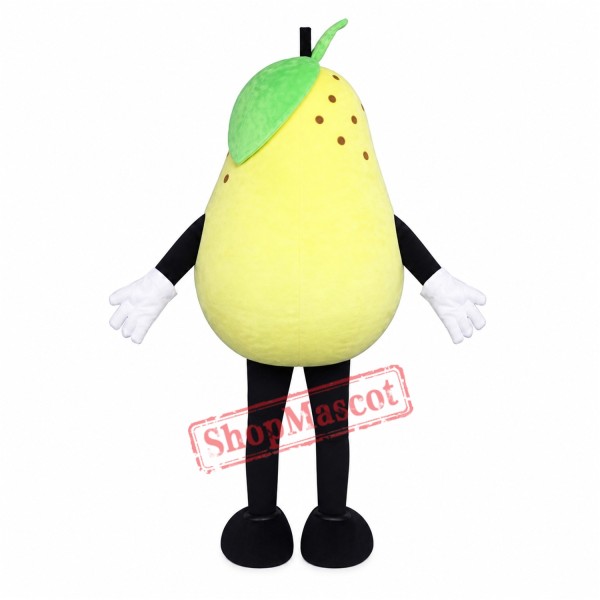 Happy Pear Mascot Costume Happy Pear Mascot Costume