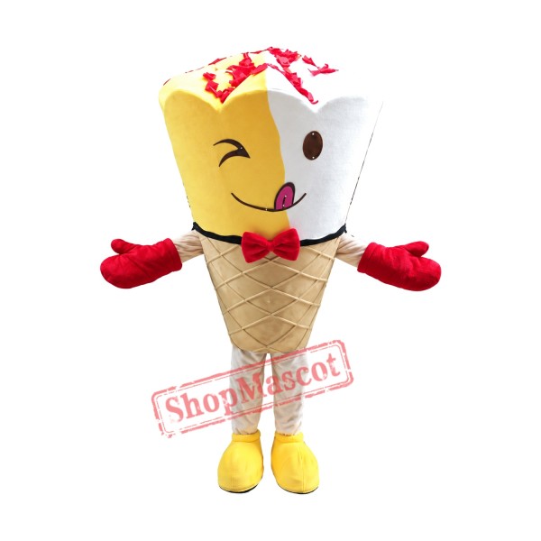 Sundae Ice Cream Mascot Costume