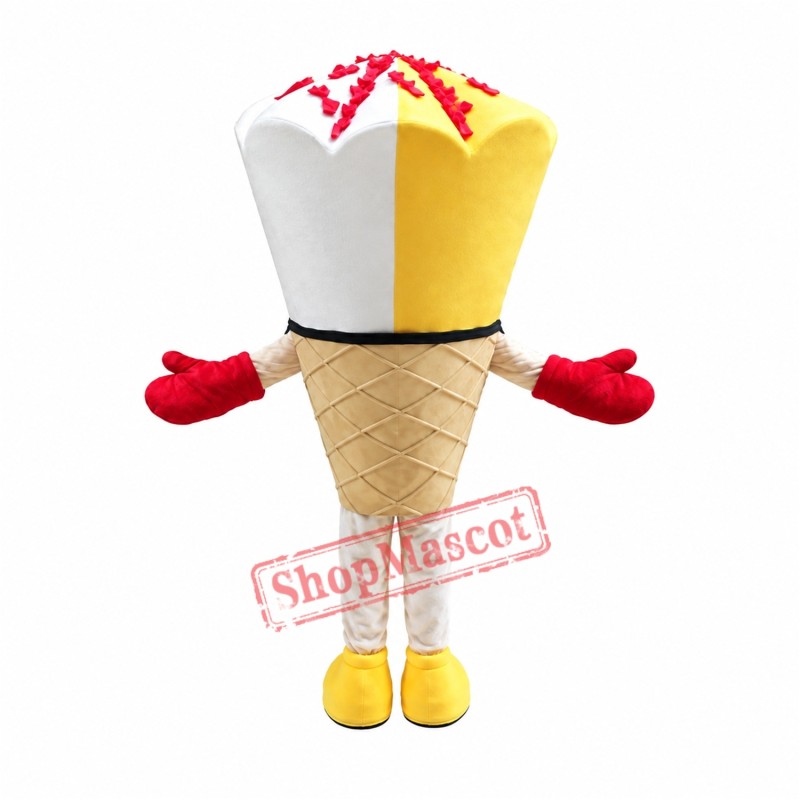 Sundae Ice Cream Mascot Costume Sundae Ice Cream Mascot Costume