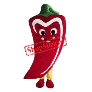 Red Chili Mascot Costume