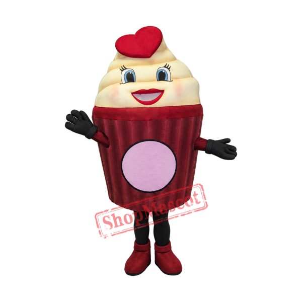 Girl Ice Cream Mascot Costume Girl Ice Cream Mascot Costume