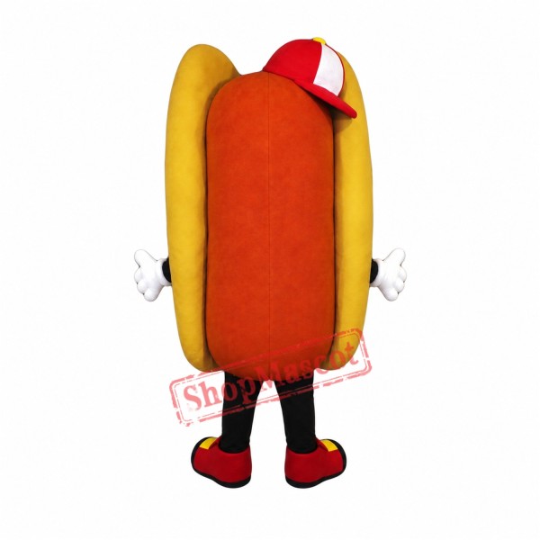 Happy Lightweight Hot Dog Mascot Costume Happy Lightweight Hot Dog Mascot Costume