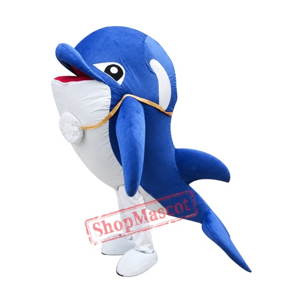 Cheap Blue Dolphin Mascot Costume Cheap Blue Dolphin Mascot Costume