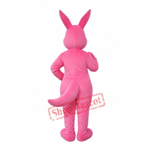 Pink Kangaroo Mascot Costume Pink Kangaroo Mascot Costume