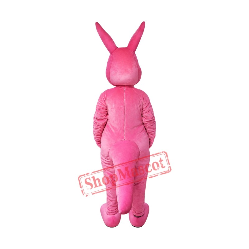 Pink Kangaroo Mascot Costume Pink Kangaroo Mascot Costume